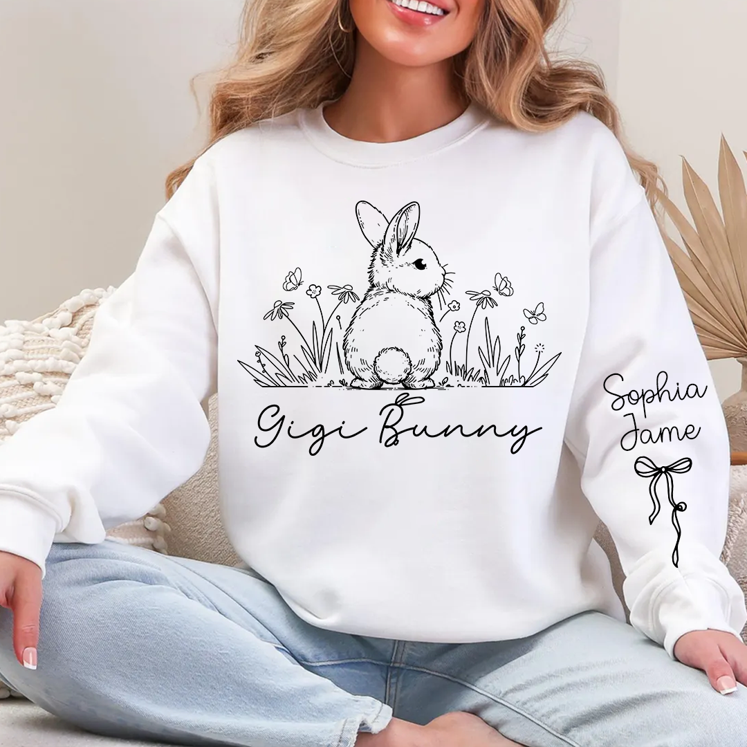 Gigi Bunny Personazed Gigi Nana Grandma and Grandkids Easter Days Gift