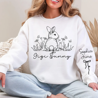 Gigi Bunny Personazed Gigi Nana Grandma and Grandkids Easter Days Gift