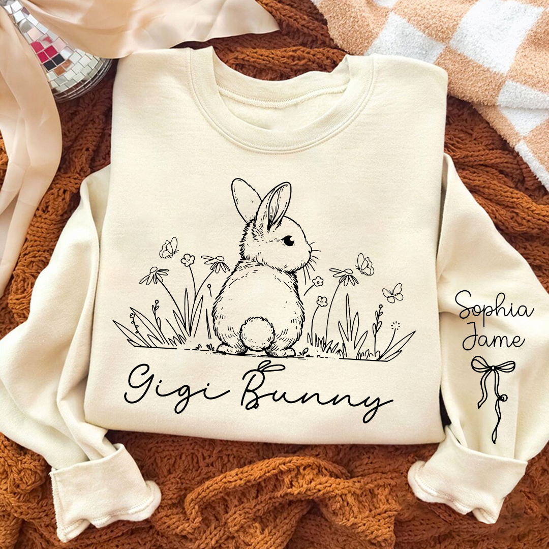 Gigi Bunny Personazed Gigi Nana Grandma and Grandkids Easter Days Gift