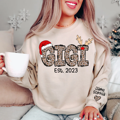 Gigi Est Year And Grandkids Custom Name Sweatshirt