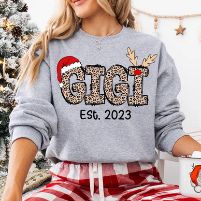 Gigi Est Year And Grandkids Custom Name Sweatshirt