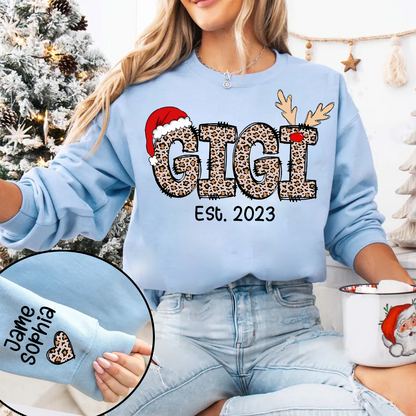 Gigi Est Year And Grandkids Custom Name Sweatshirt