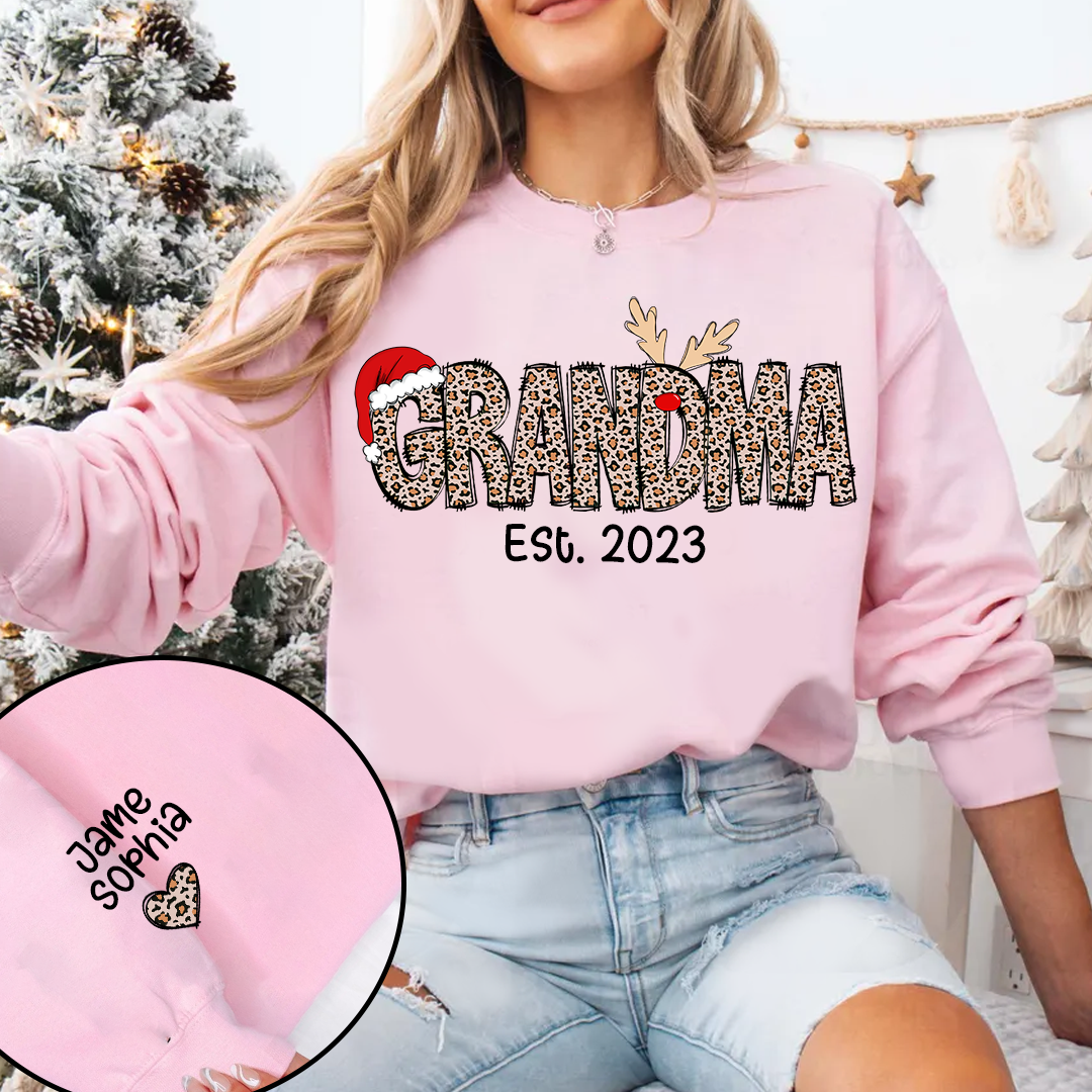 Gigi Est Year And Grandkids Custom Name Sweatshirt