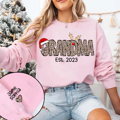 Gigi Est Year And Grandkids Custom Name Sweatshirt