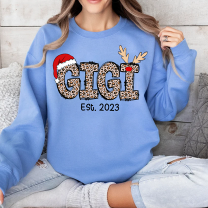 Gigi Est Year And Grandkids Custom Name Sweatshirt