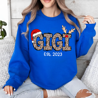 Gigi Est Year And Grandkids Custom Name Sweatshirt