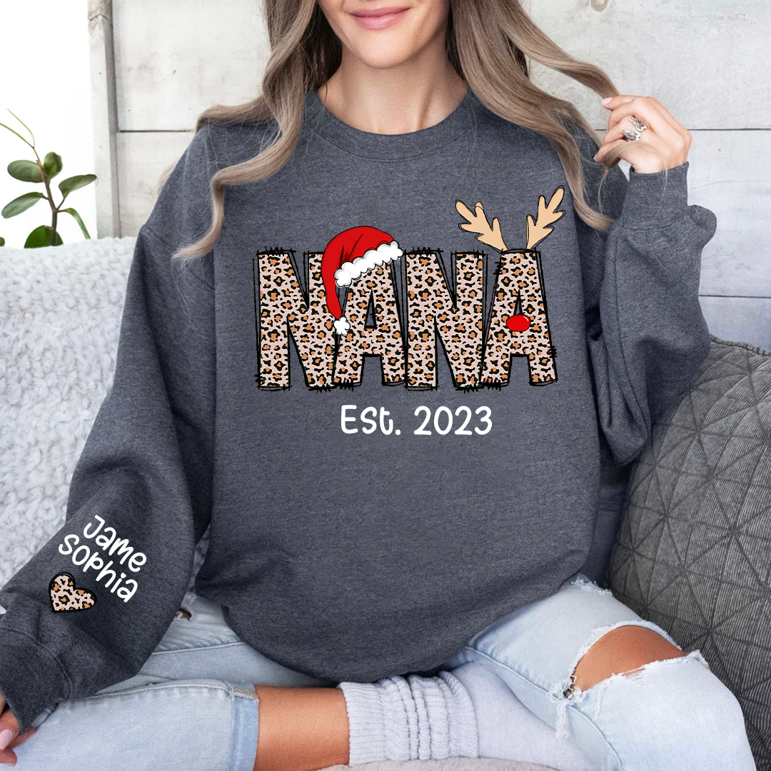 Gigi Est Year And Grandkids Custom Name Sweatshirt