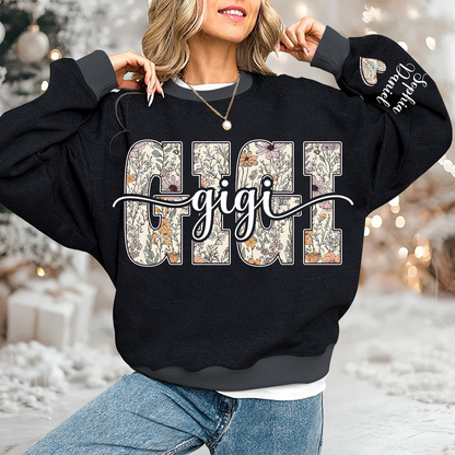 Wildflower Gigi and Grandkids Personalized Best Gift