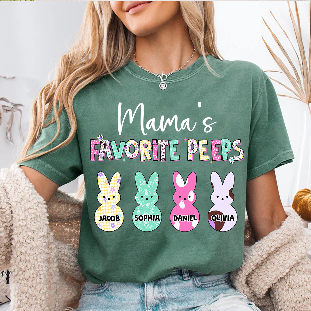 Grandma's Favorite Peeps Grandkids Easter Day Gift T-shirt