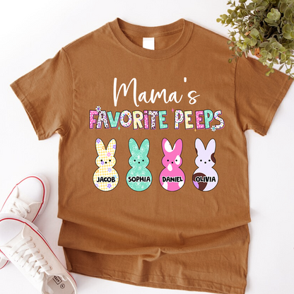 Grandma's Favorite Peeps Grandkids Easter Day Gift T-shirt
