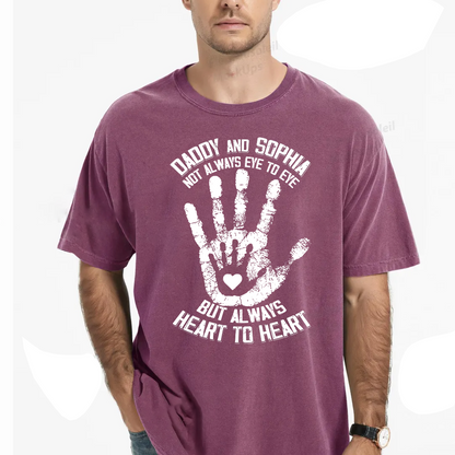 Personalized Grandpa and Grandkids Hand In Hand Fathers Day Gift Comfort Colors® T-shirt