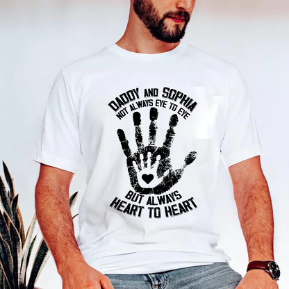 Personalized Grandpa and Grandkids Hand In Hand Fathers Day Gift Comfort Colors® T-shirt