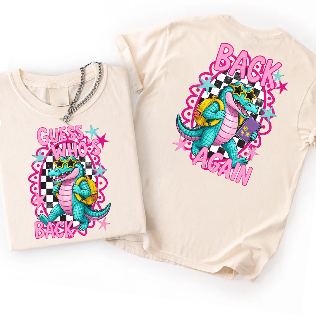 Guess Who's Back Teacher Shirt, Pre-K To Fourth Grade, First Day Of School, Teacher Shirt