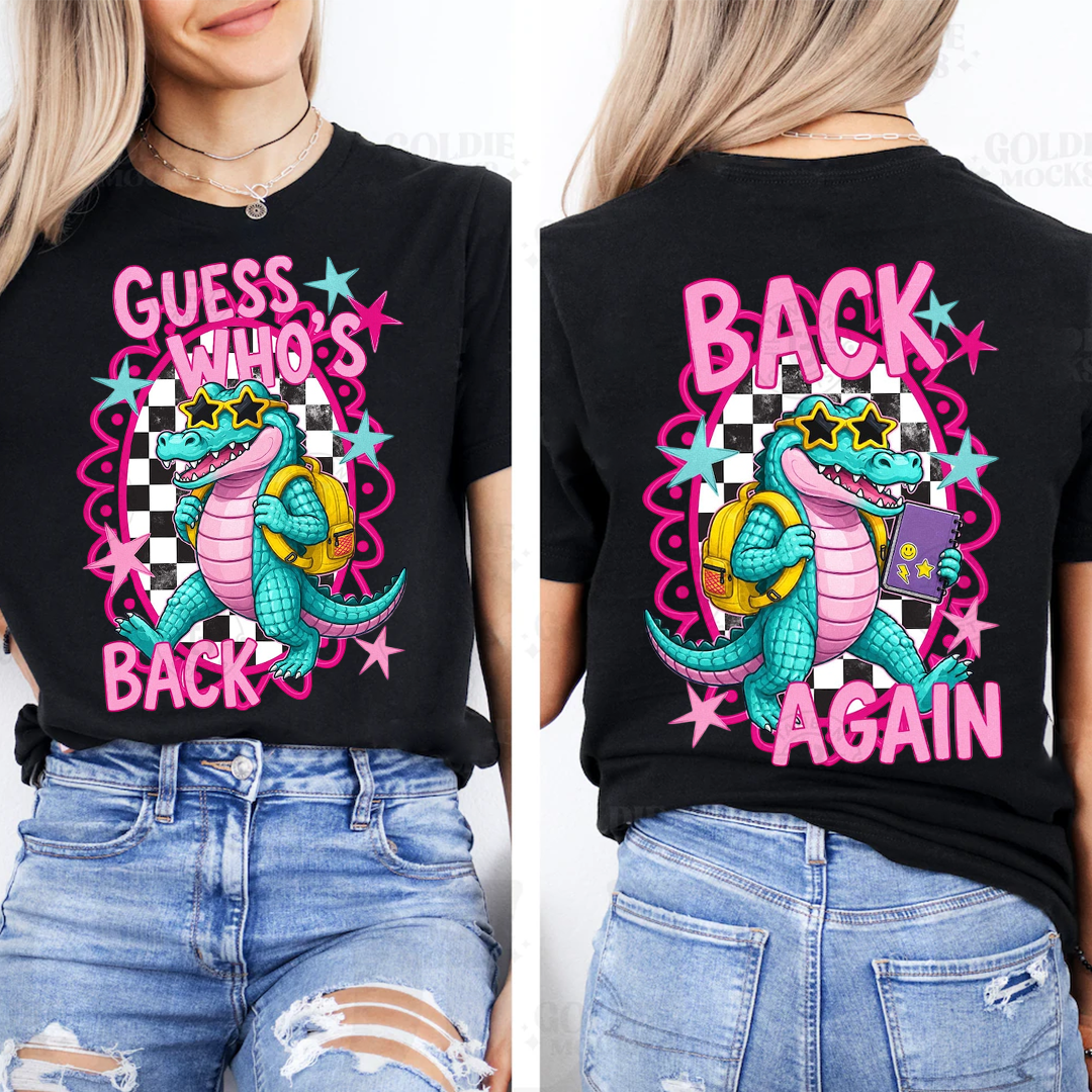 Guess Who's Back Teacher Shirt, Pre-K To Fourth Grade, First Day Of School, Teacher Shirt