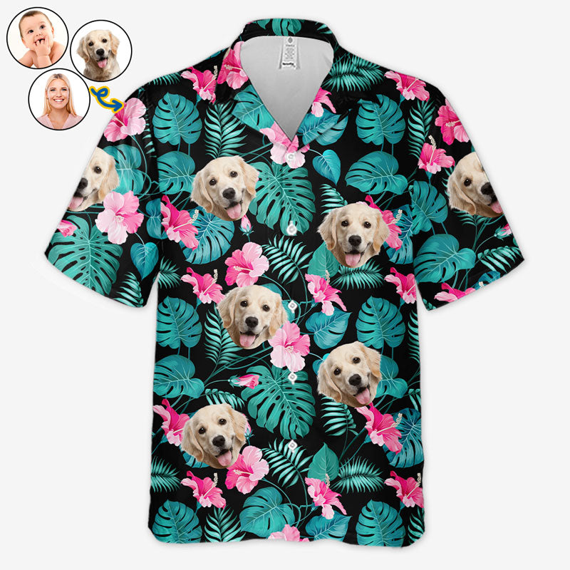 Custom Hawaiian Shirt Custom Photo You Had Me At Aloha - Family Personalized Custom Face Unisex Hawaiian Shirt