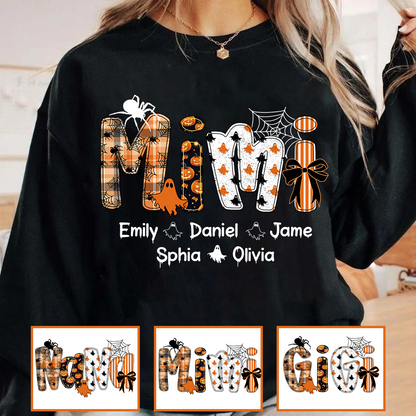 Preppy Halloween Gigi Cute Ghost Grandma and Grankids Shirt