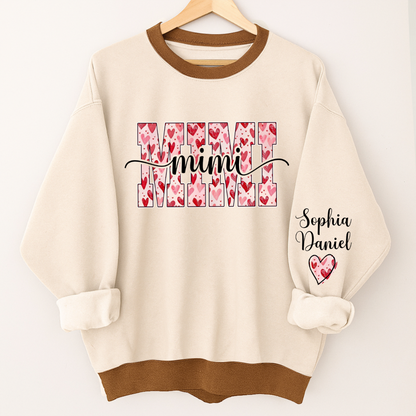 Heart Mimi Nana Grandma Valentine Family Gift