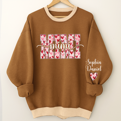 Heart Mimi Nana Grandma Valentine Family Gift