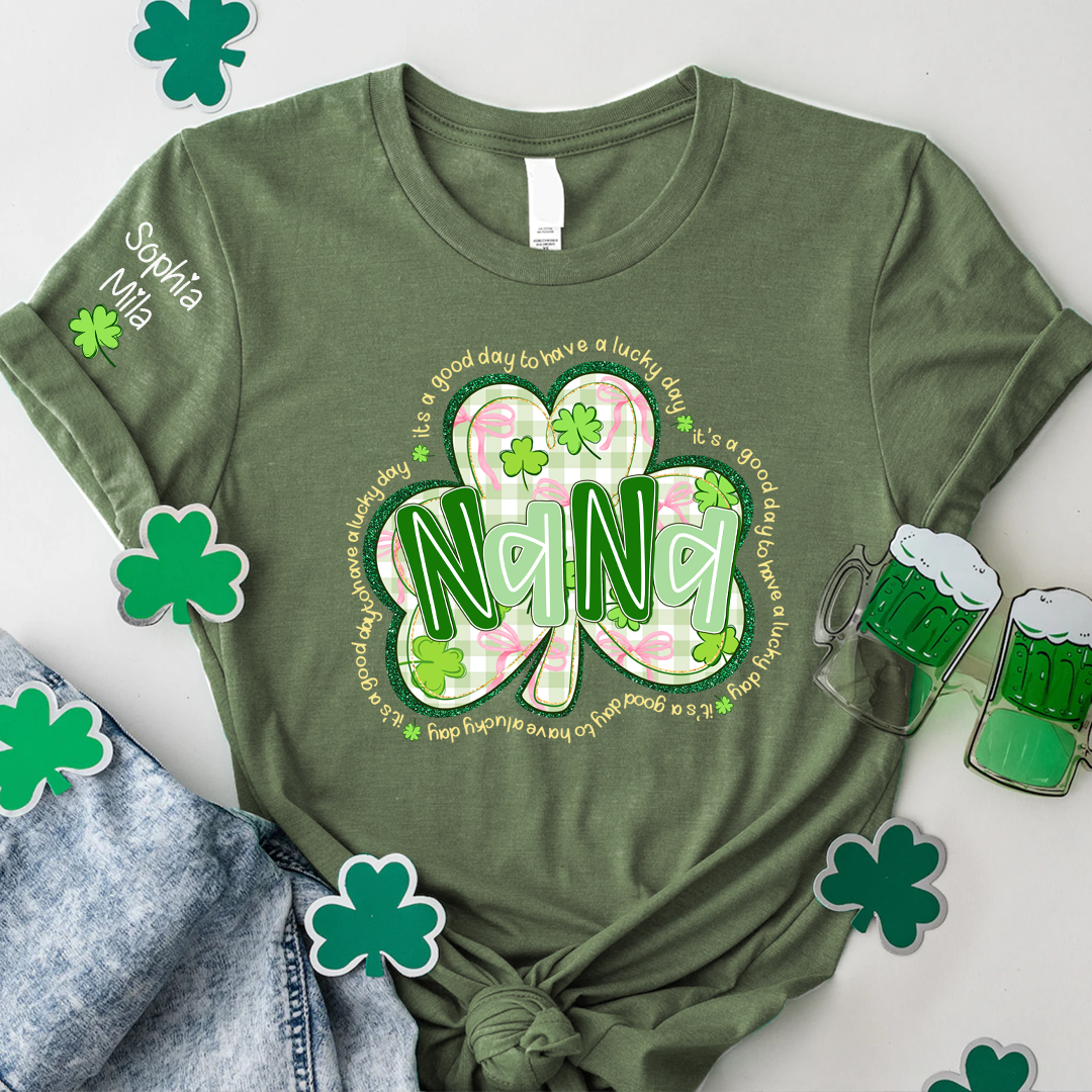 It's A Good Day To Have A Lucky Day, St Patricks Day Grandma and Grandkids Personalized