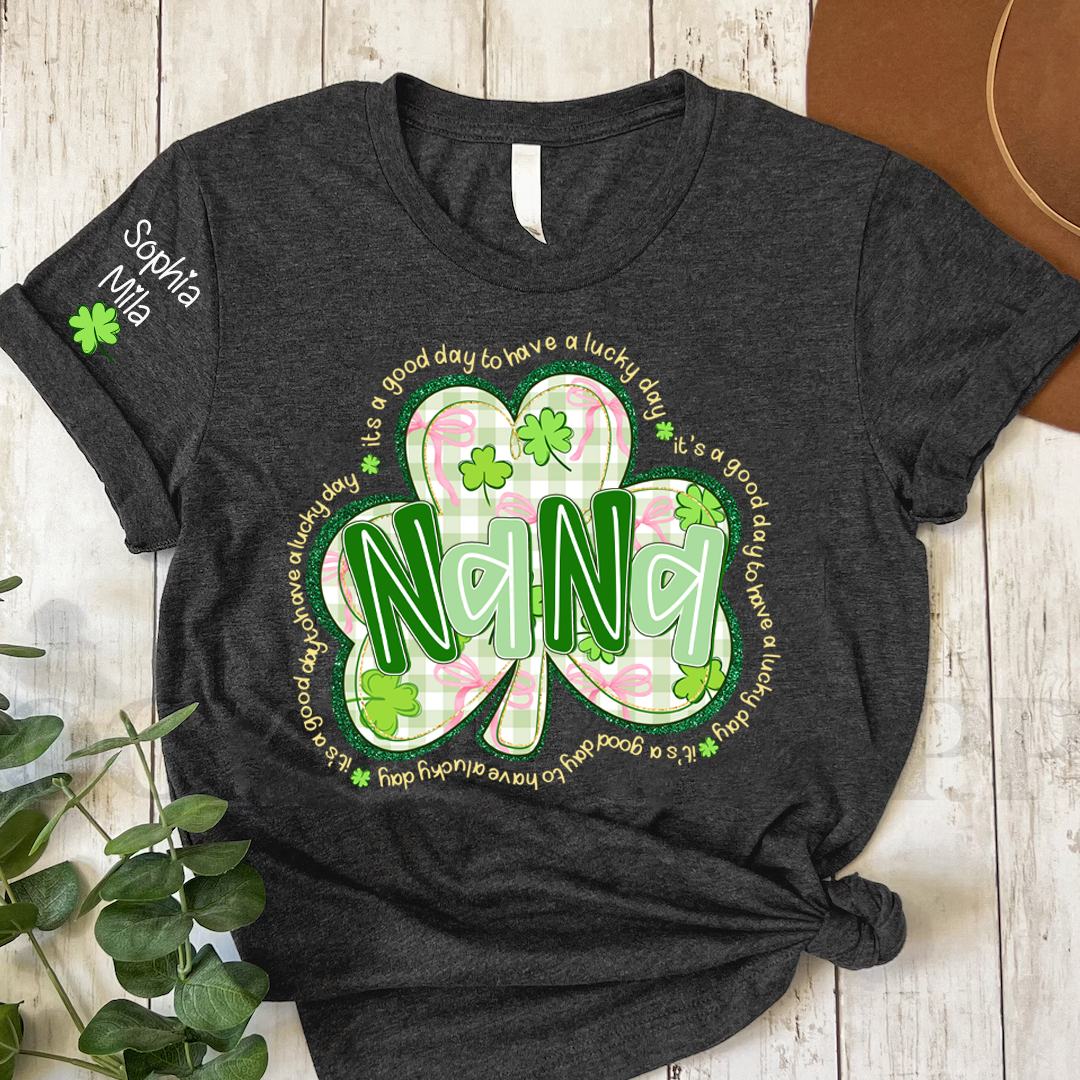 It's A Good Day To Have A Lucky Day, St Patricks Day Grandma and Grandkids Personalized