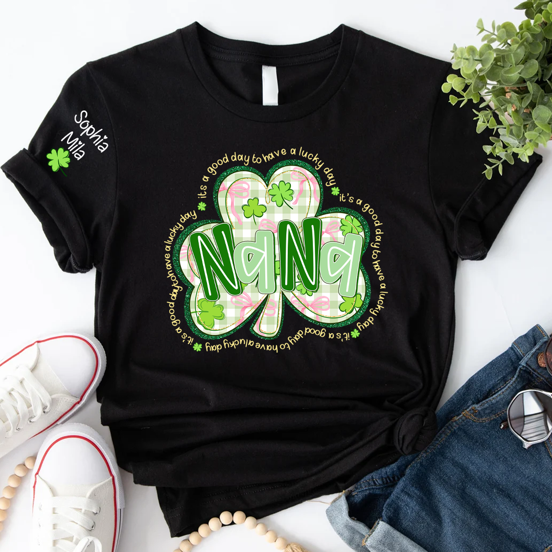 It's A Good Day To Have A Lucky Day, St Patricks Day Grandma and Grandkids Personalized