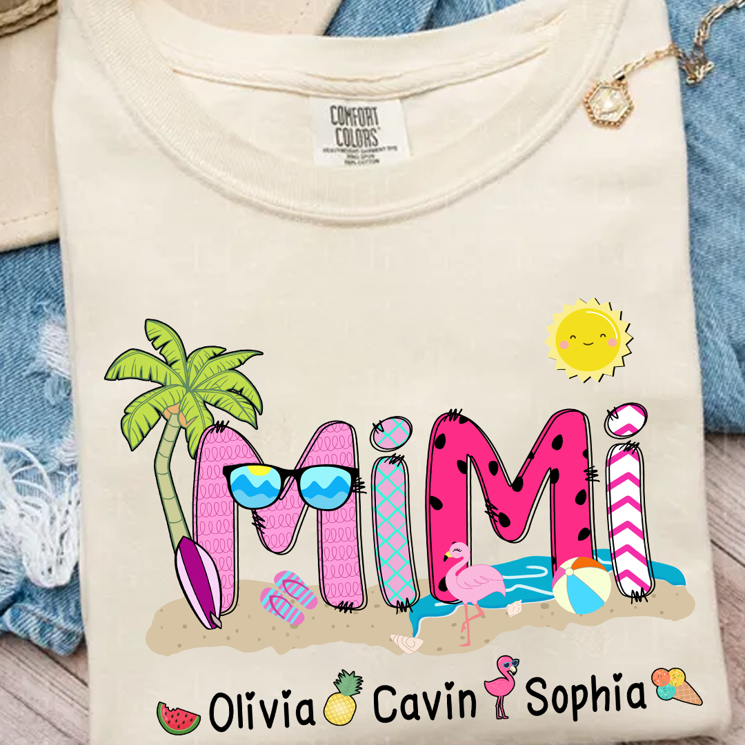 Comfort Colors® Mimi Beach Summer, Gift For Grandma T-Shirt