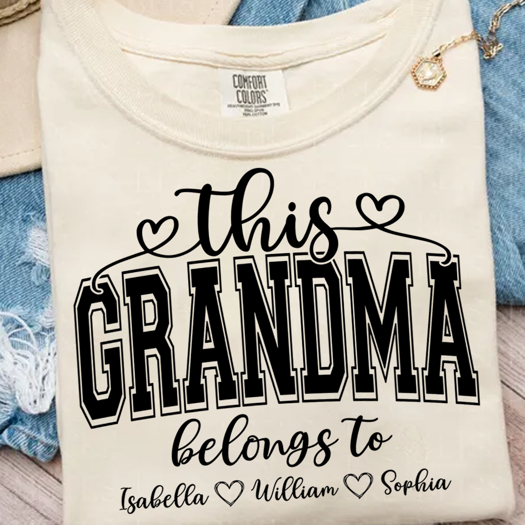 Comfort Colors® This Grandma Belongs To And Grandkids T-Shirt