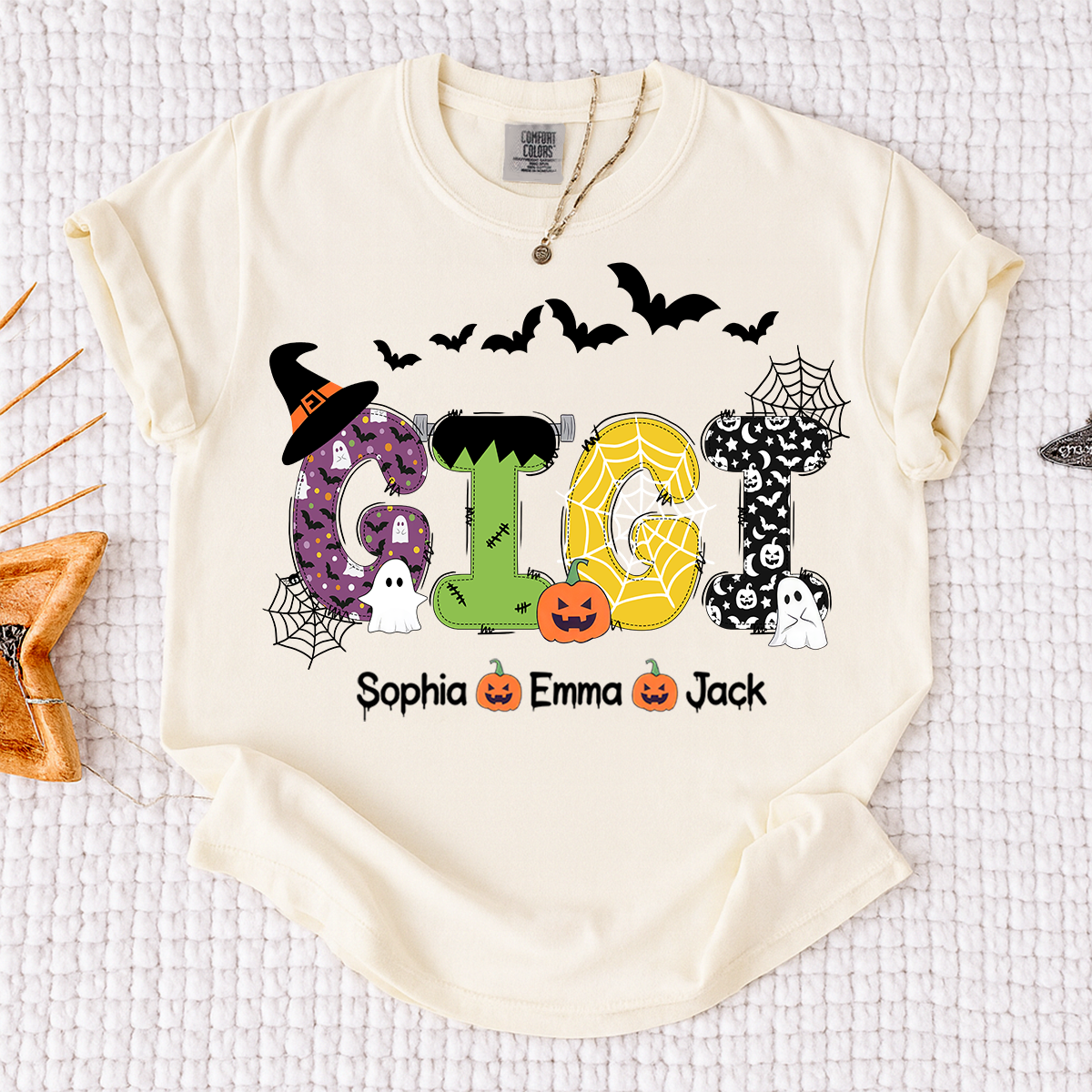 Comfort Colors® Gigi Halloween And Grandkids T-Shirt