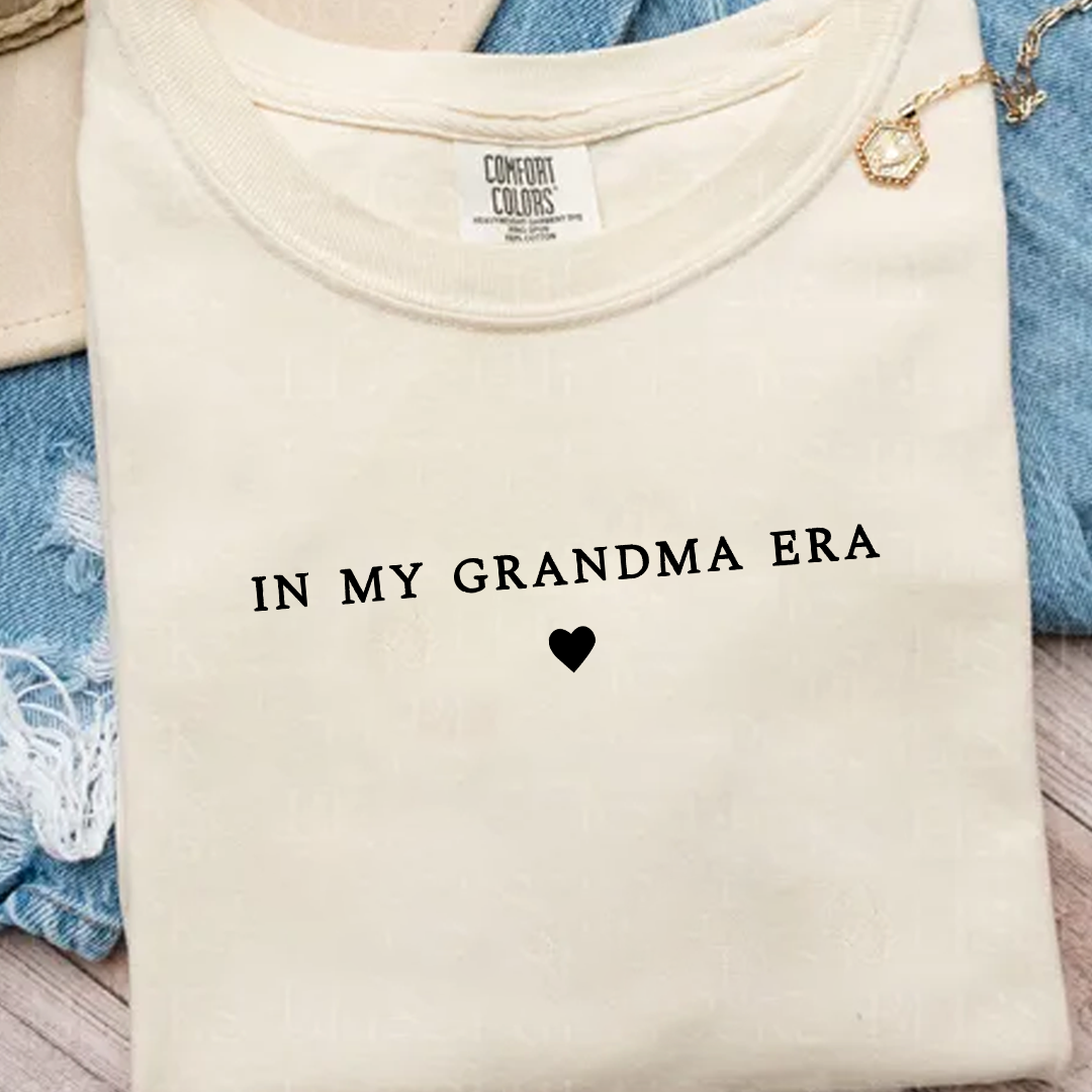 In My Grandma Era Shirt, Nana Gift, Gift For Grandma Comfort Colors Shirt