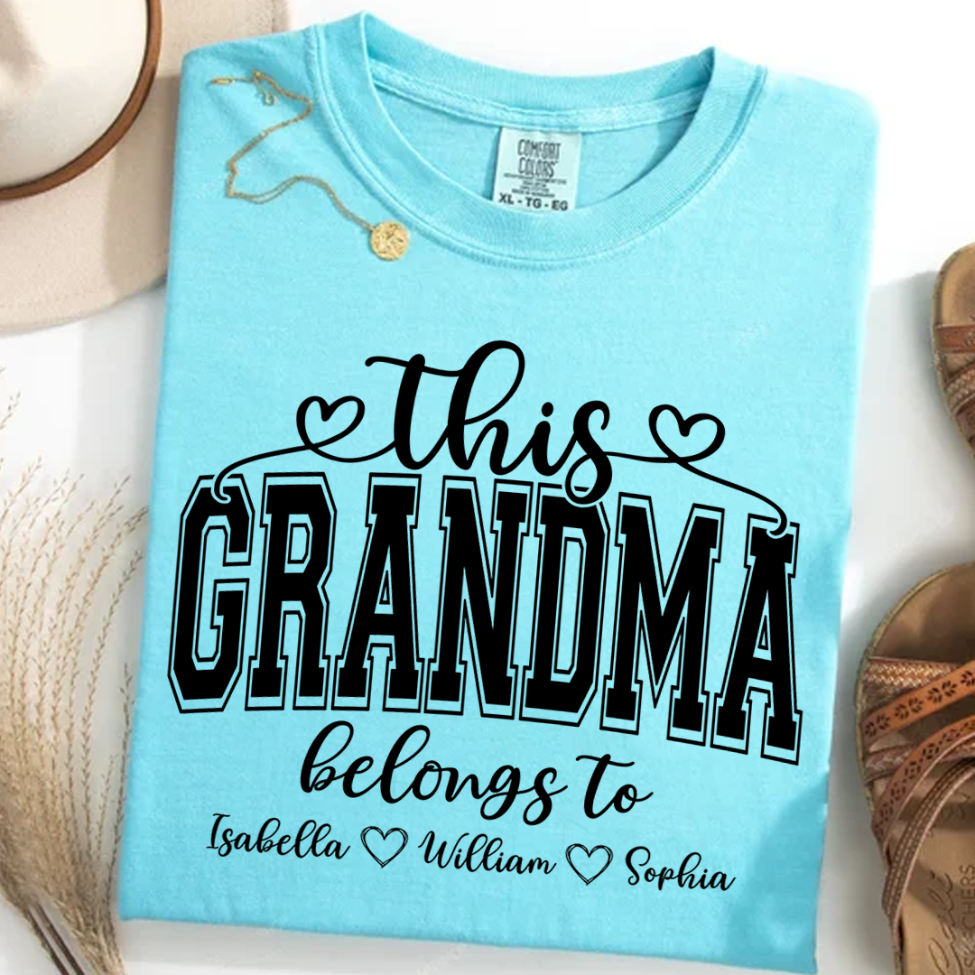 Comfort Colors® This Grandma Belongs To And Grandkids T-Shirt