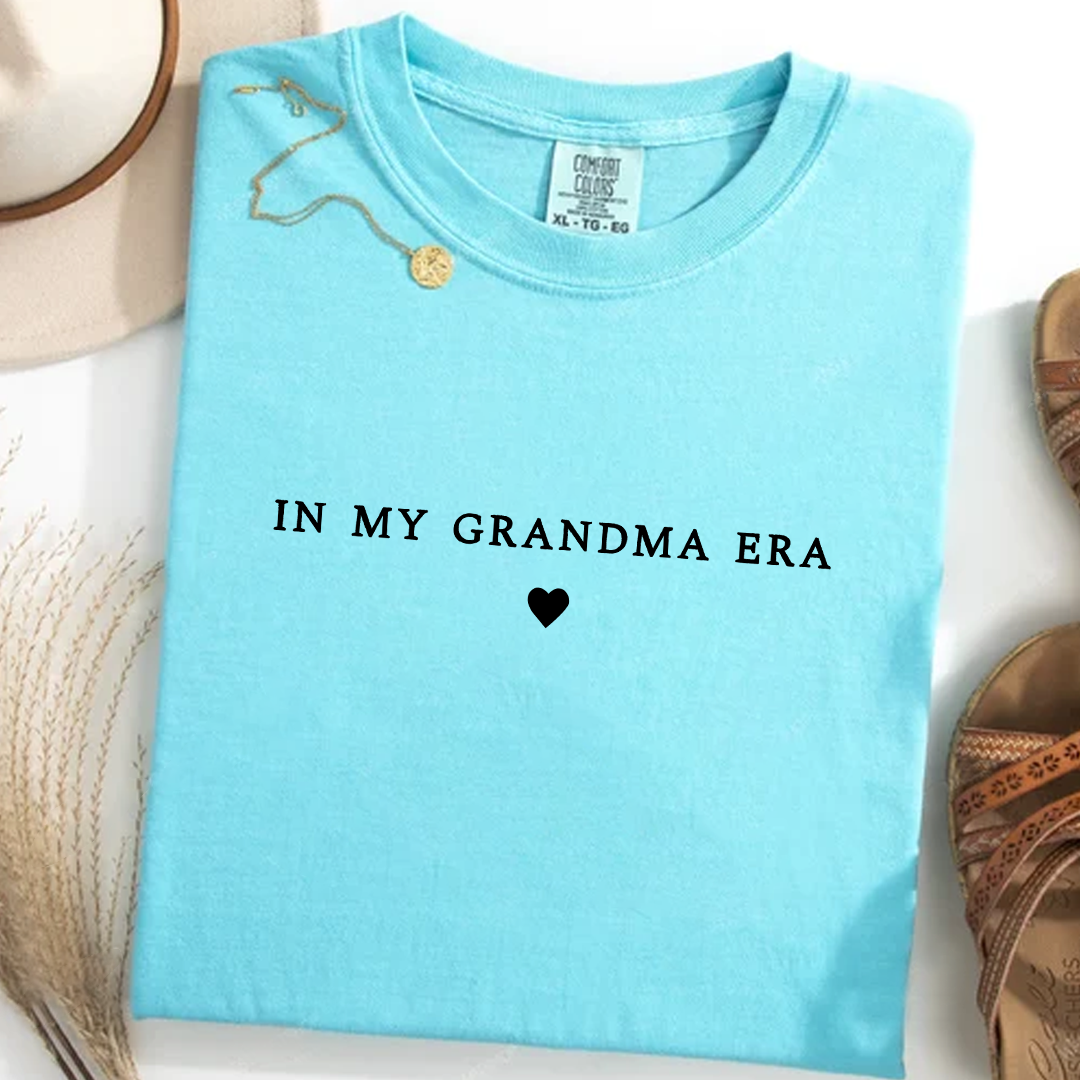 In My Grandma Era Shirt, Nana Gift, Gift For Grandma Comfort Colors Shirt
