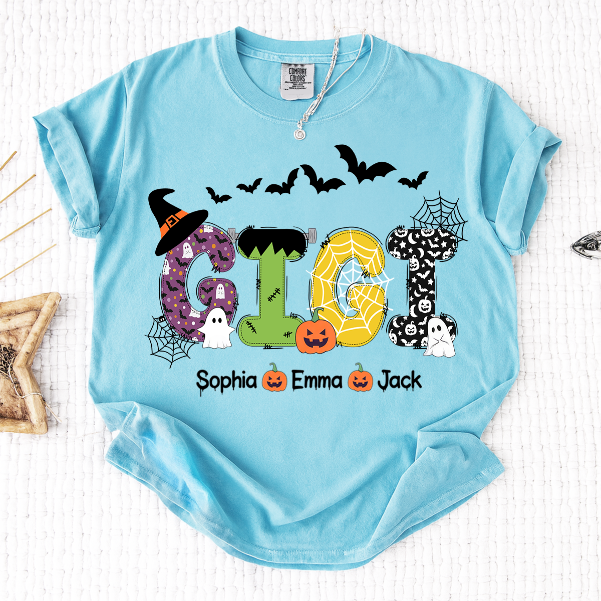 Comfort Colors® Gigi Halloween And Grandkids T-Shirt