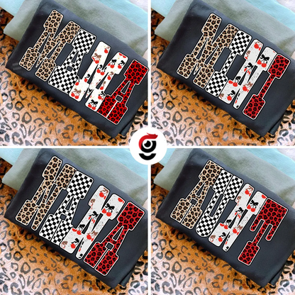 Trendy Mama Mini Nana Leopard Checker Cherry Letters Personalized