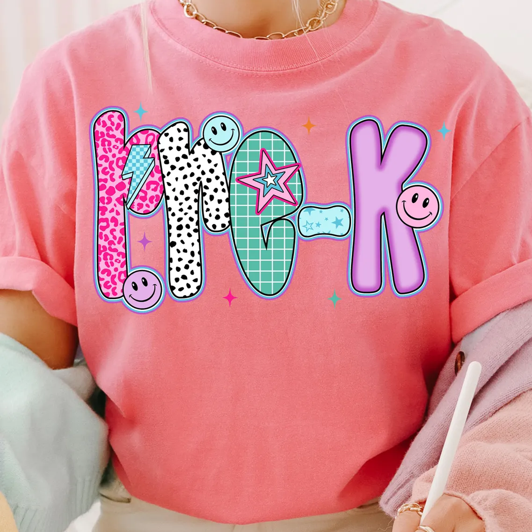 Preppy Back to School Pre-k 1st/2nd/3rd Grade First Day of School Shirt