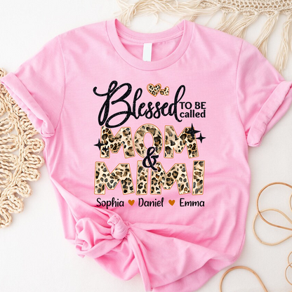 Leopard Blessed To Be Called Mom and Nana Mimi Grandma and Grandkids