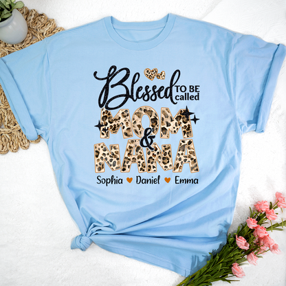 Leopard Blessed To Be Called Mom and Nana Mimi Grandma and Grandkids