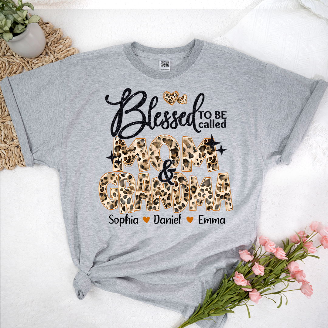 Leopard Blessed To Be Called Mom and Nana Mimi Grandma and Grandkids
