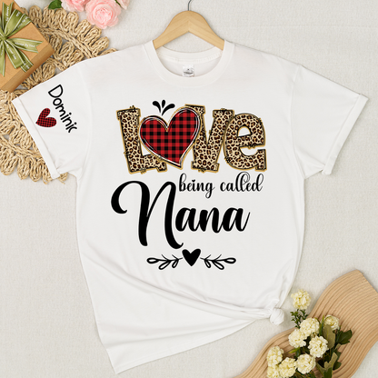 Personalize Grandma Love Being Called Mimi and Grnadkids T-shirt