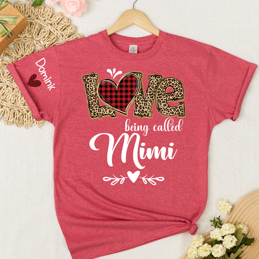 Personalize Grandma Love Being Called Mimi and Grnadkids T-shirt