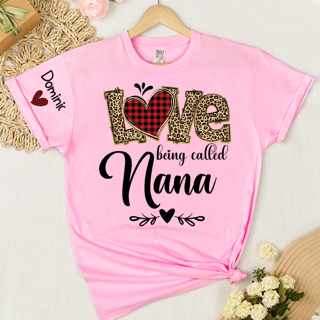 Personalize Grandma Love Being Called Mimi and Grnadkids T-shirt