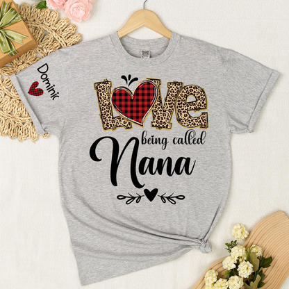 Personalize Grandma Love Being Called Mimi and Grnadkids T-shirt
