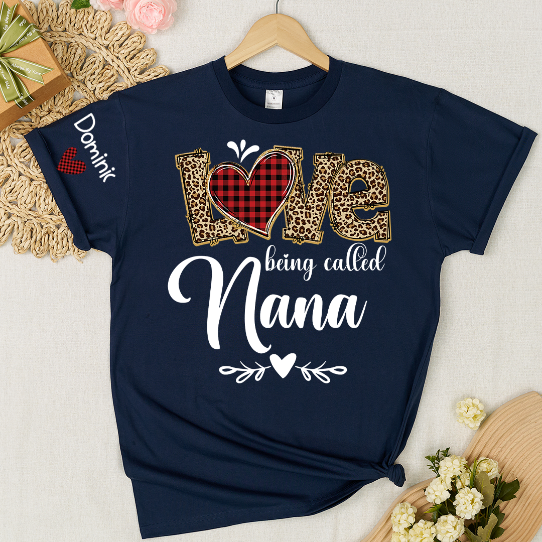 Personalize Grandma Love Being Called Mimi and Grnadkids T-shirt