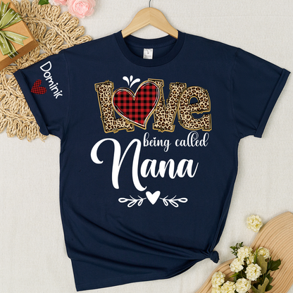Personalize Grandma Love Being Called Mimi and Grnadkids T-shirt