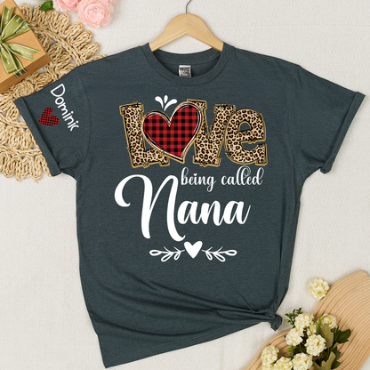 Personalize Grandma Love Being Called Mimi and Grnadkids T-shirt