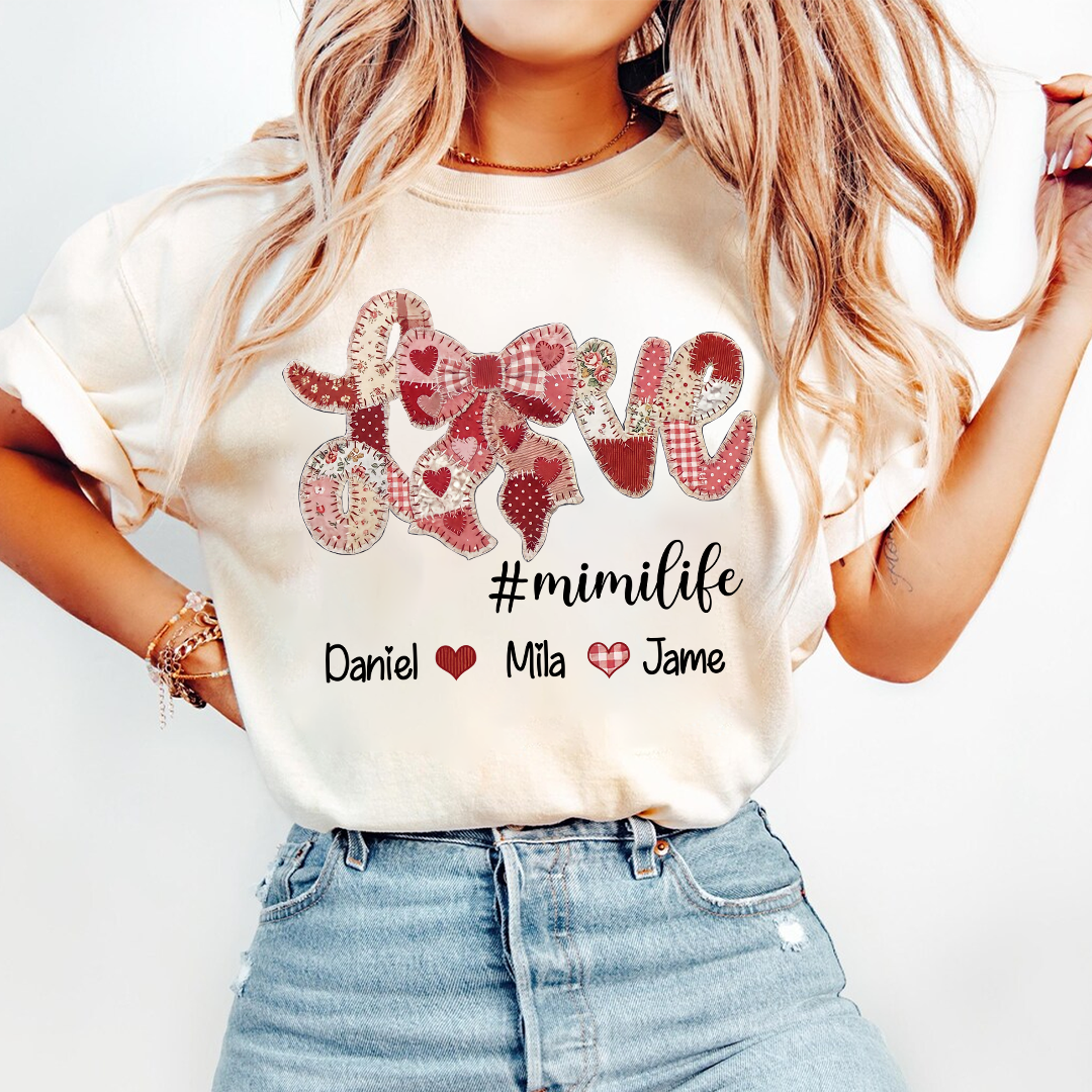 Love Mimi Life Grandkids Valentine's Gift