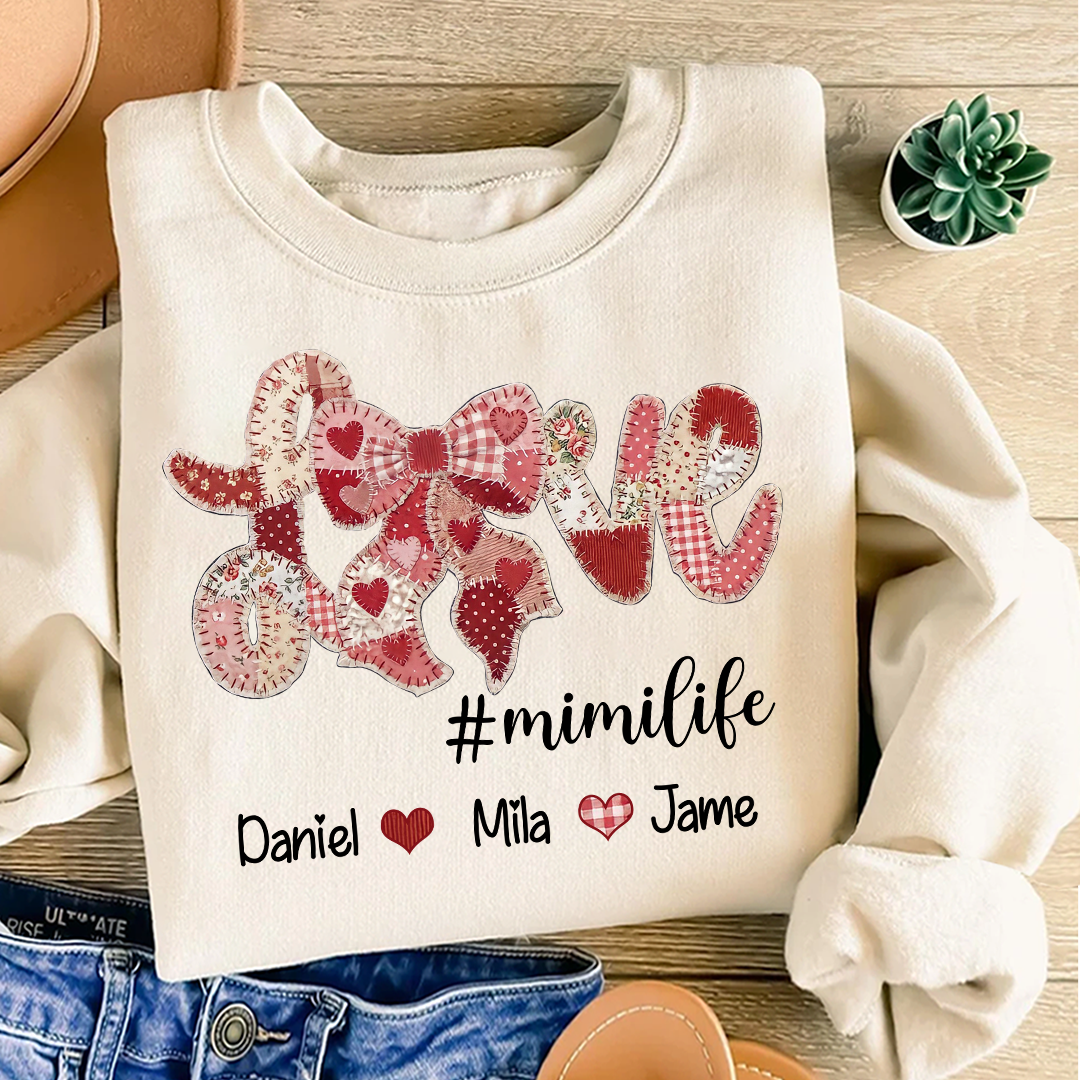 Love Mimi Life Grandkids Valentine's Gift