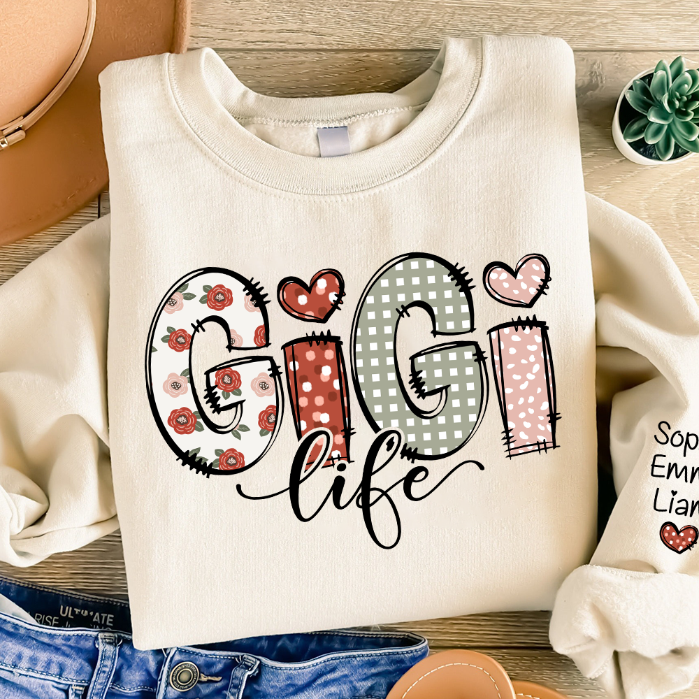 Custom Gigi Life And Grandkids Sweatshirt