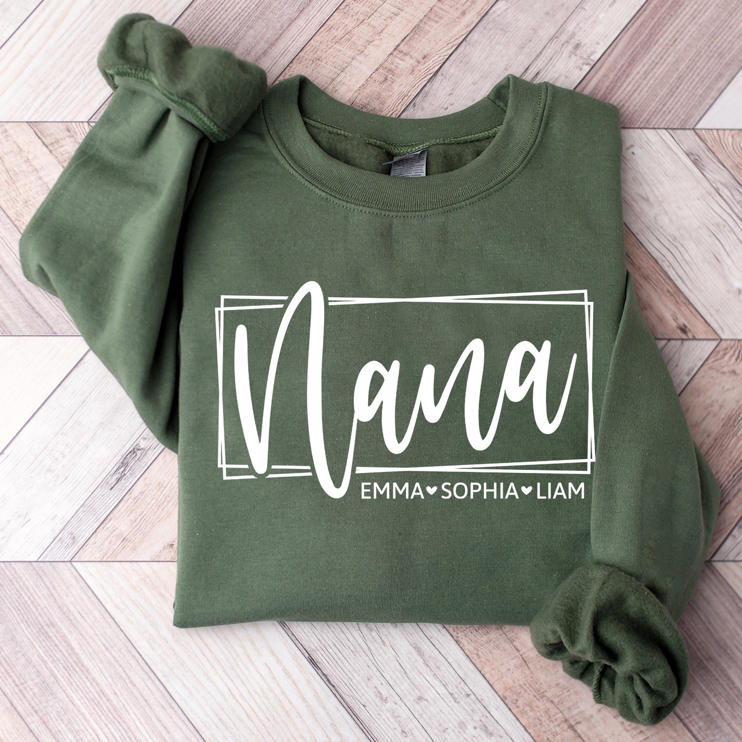 Custom Nana And Grandkids Sweatshirt