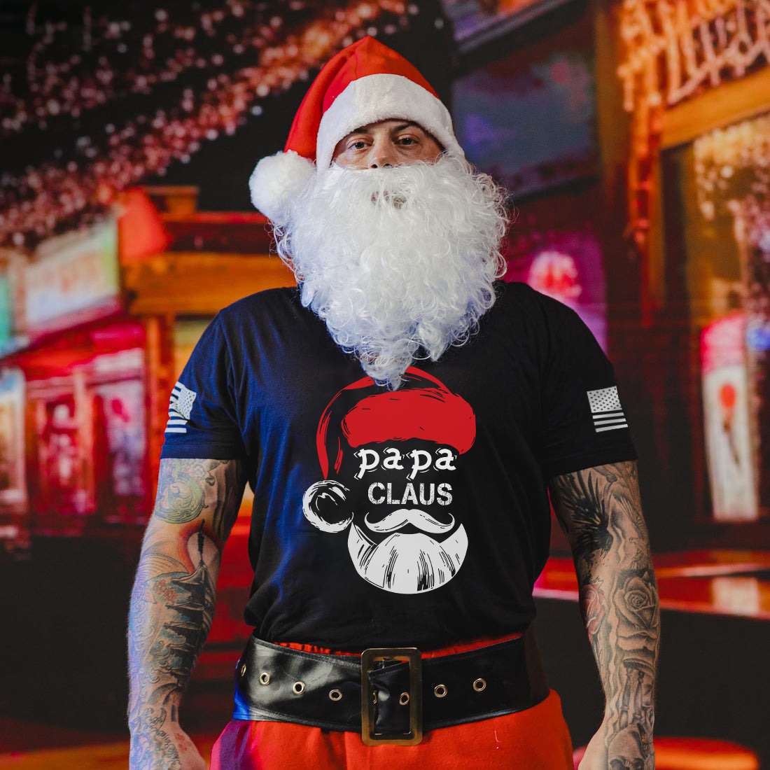 Personalized Papa Claus Christmas, Gift For Papa TH Sweatshirt
