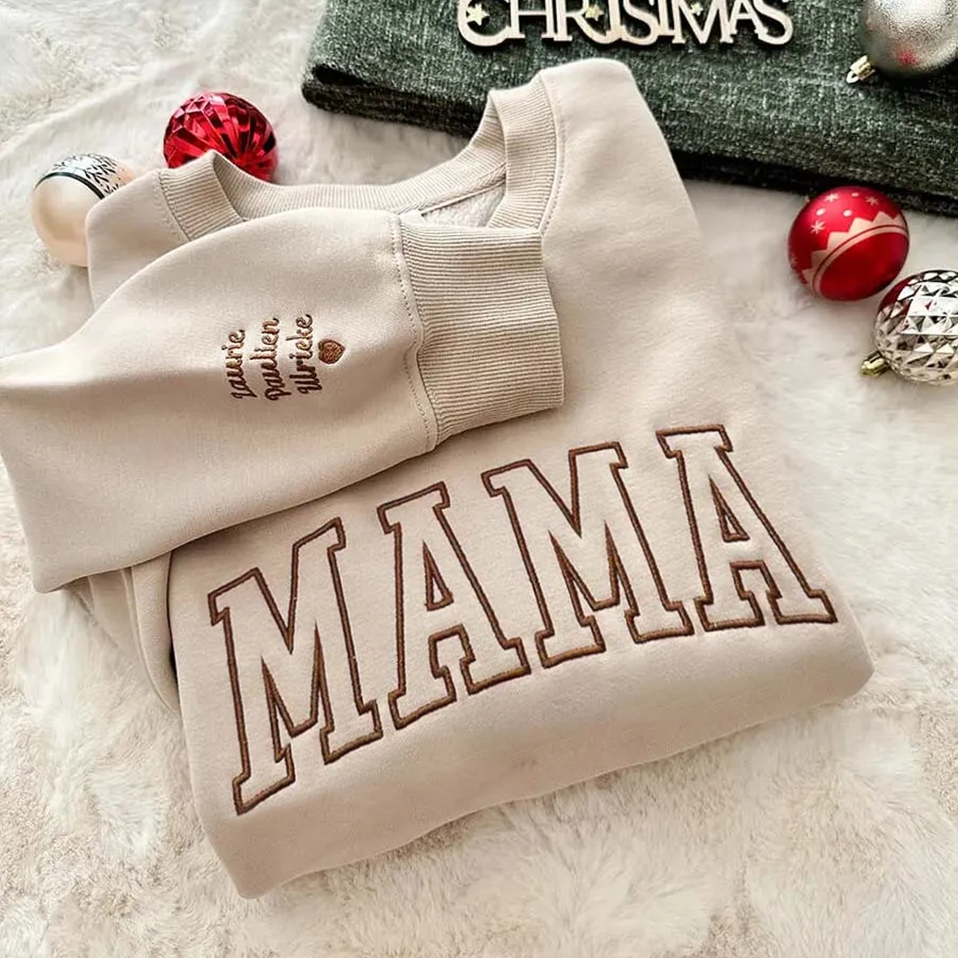 Embroidered Mama Personalized Kids Names
